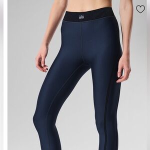 Alo Airlift High-Waist 7/8 Line Up Legging Navy Hi-Rise Waisted Tights Skinny XS